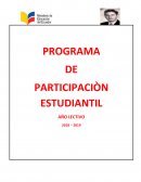 INFORME FINAL DE PARTICIPACIÒN ESTUDIANTIL DEL CAMPO DE ACCIÒN “AMBIENTE”