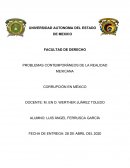 PROBLEMAS CONTEMPORÁNEOS DE LA REALIDAD MEXICANA. CORRUPCIÓN EN MÉXICO