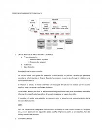COMPONENTES ARQUITECTURA ORACLE. Página 1