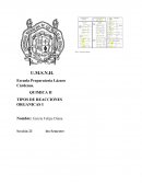 TIPOS DE REACCIONES ORGANICAS