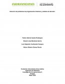 Solución de problemas de programación dinámica y análisis de decisión