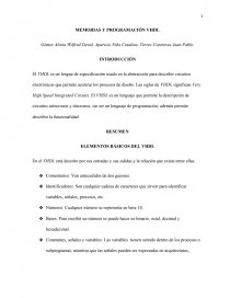 Memorias y programacion vhdl. Página 1