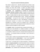 Proyección de elección alternativa productiva