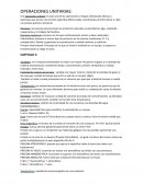 Operaciones unitarias