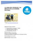 LA CAÍDA DEL PETRÓLEO Y SU IMPACTO EN LA ECONOMÍA NACIONAL. PEMEX
