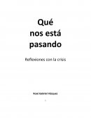 Qué nos está pasando. Reflexiones con la crisis