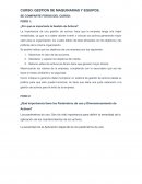 Curso: Gestión de Maquinarias y Equipos