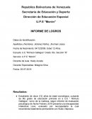 INFORME DE LOGROS