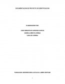 DOCUMENTACION DE PROYECTO DE IDENTIFICACION