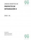 UNIDAD DIDÁCTICA DE PROYECTO DE INTEGRACIÓN II