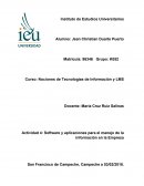 Software y aplicaciones para el manejo de la Información en la Empresa