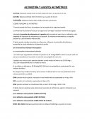 Altimetría y ajustes altimétrico