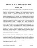 Baches en la zona metropolitana de Monterrey