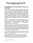 Puntos importantes de la lectura del libro “introducción a la psicología”