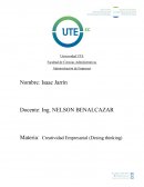 Creatividad Empresarial (Desing thinking)