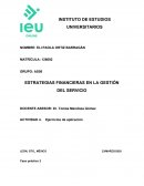 ESTRATEGIAS FINANCIERAS EN LA GESTIÓN DEL SERVICIO