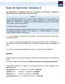 Guia de ejercicios , Análisis Financiero