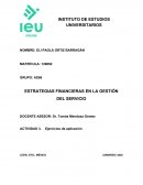 ESTRATEGIAS FINANCIERAS EN LA GESTIÓN DEL SERVICIO