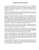 Acuerdos de convivencia escolar