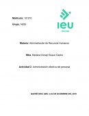 Actividad 2. Administración efectiva del personal