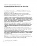 FUNDAMENTOS DE FINANZAS.CONCEPTOS BASICOS Y PROPOSITOS DE LAS FINANZAS
