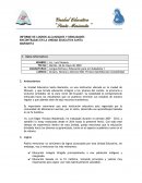 INFORME DE LOGROS ALCANZADOS Y DEBILIDADES ENCONTRADAS EN LA UNIDAD EDUCATIVA SANTA MARIANITA