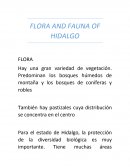 Flora y fauna de Hidalgo