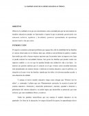 La realidad social de la calidad educativa en México