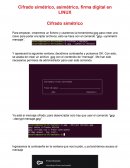 Cifrado simétrico, asimétrico, firma digital en LINUX