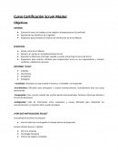 Curso Certificación Scrum Master