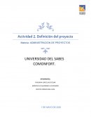 Actividad 2. Definición del proyecto