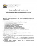 Ingeniería Bioquímica.Ejercicios propuestos del Diseño Completamente al Azar (DCA)