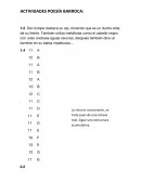 Actividades poesía Barroca