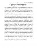 Adquisición de Bienes y Servicios