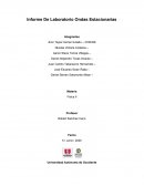 Informe De Laboratorio Ondas Estacionarias