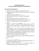 EVALUACIÓN DE CONOCIMIENTOS ALGEBRAICOS