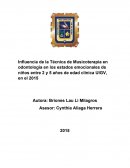 Influencia de la Técnica de Musicoterapia en odontología en los estados emocionales de niños entre 2 y 5 años de edad clínica UIGV, en el 2015