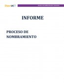 Proceso de nombramiento modalidad contrata