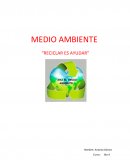 Trabajo de Cs. el medio ambiente. “RECICLAR ES AYUDAR”
