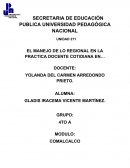 EL MANEJO REGIONAL DE LA PRACTICA DOCENTE EN...