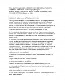 CUESTIONARIO DEL VIDEO GRANDES IDEAS DE LA FILOSOFÍA