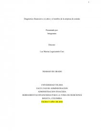 ADMINISTRACION FINACIERA HERRAMIENTAS FINANCIERAS PARA LA TOMA DE DESICIONES. Página 1