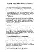 PASOS PARA MEJORAR LA PRODUCTIVIDAD Y LA GESTION DE LA EMPRESA