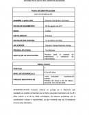 FICHA DE IDENTIFICACION. Test Bender