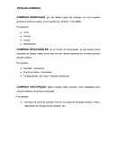 TIPOS DE COMPRAS
