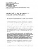 UNIDAD DIDÀCTICA V: MOVIMIENTOS SOCIALES CONTEMPORÁNEOS