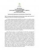 Importancia del Ordenamiento Territorial desde una Opinión Propia