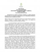 Armonización de la política de protección ambiental y la política productiva sectorial minera