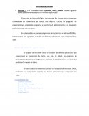 Trabajo de Microsoft Office
