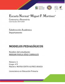 MODELOS PEDAGÓGICOS. Página 1